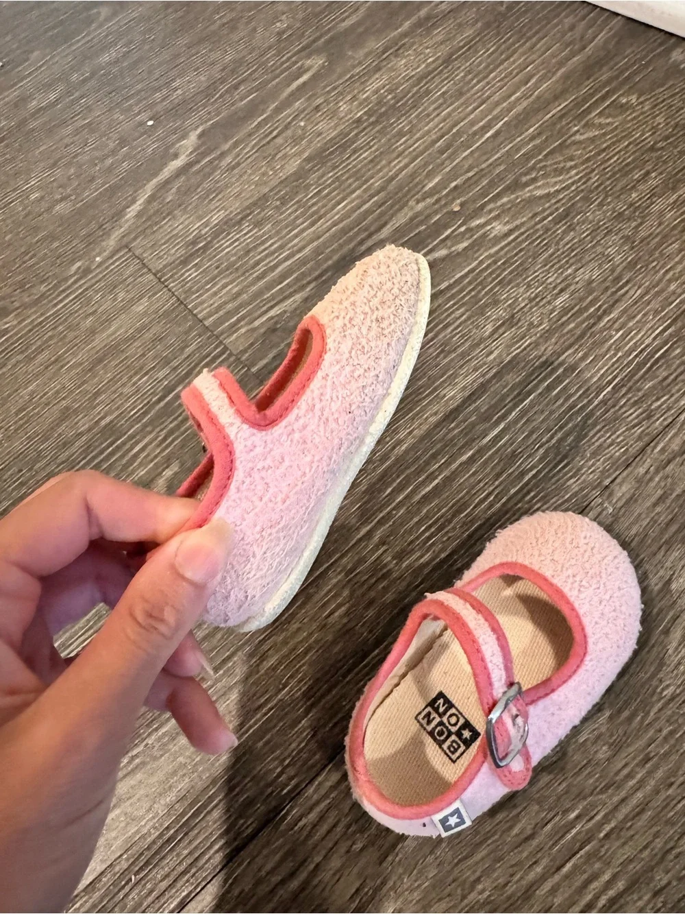 Bonton Pink Girls' Mary Jane Shoes